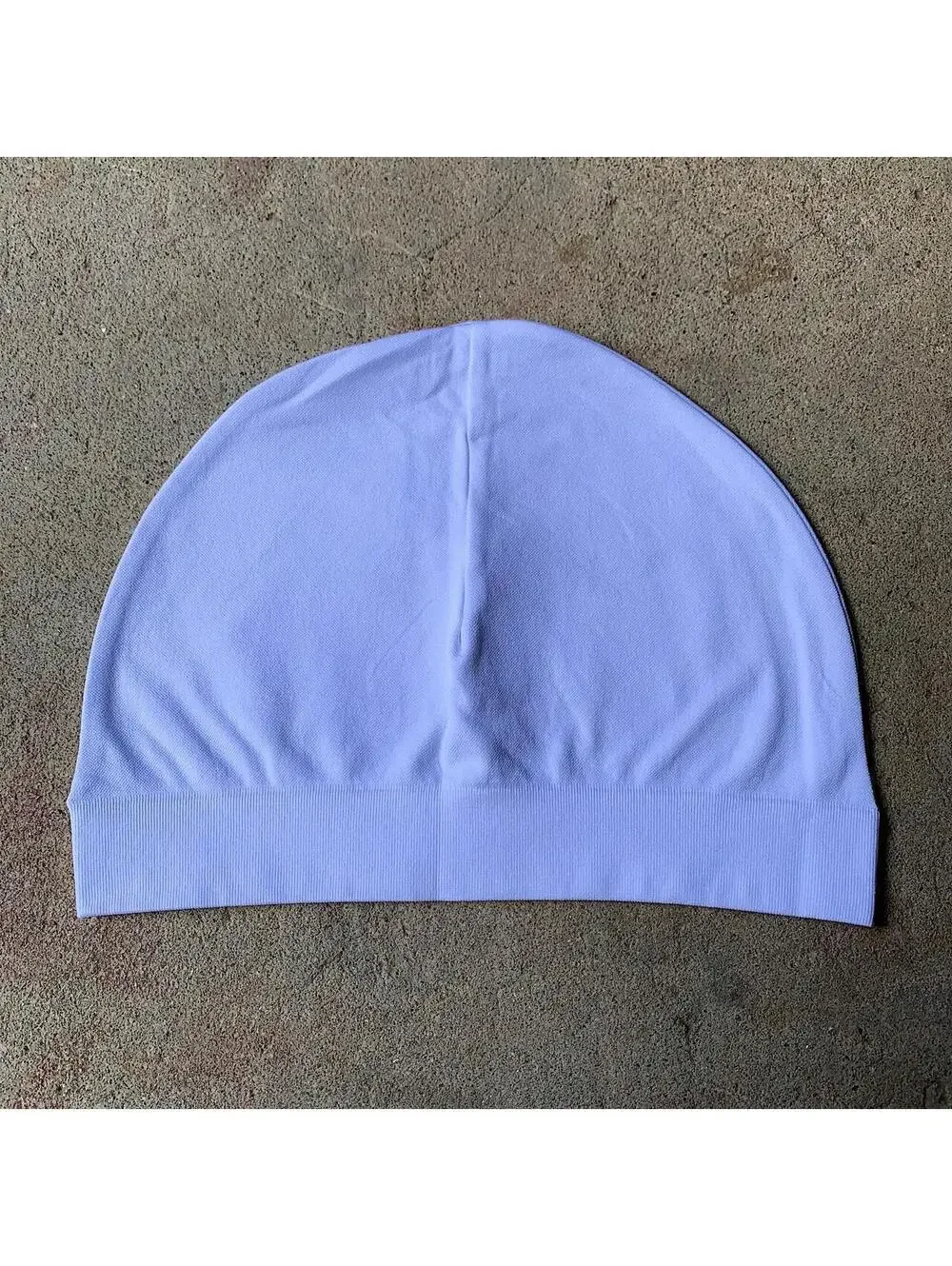 Y2k 2000s style white skull cap beanie hat. Unisex. Nice fit